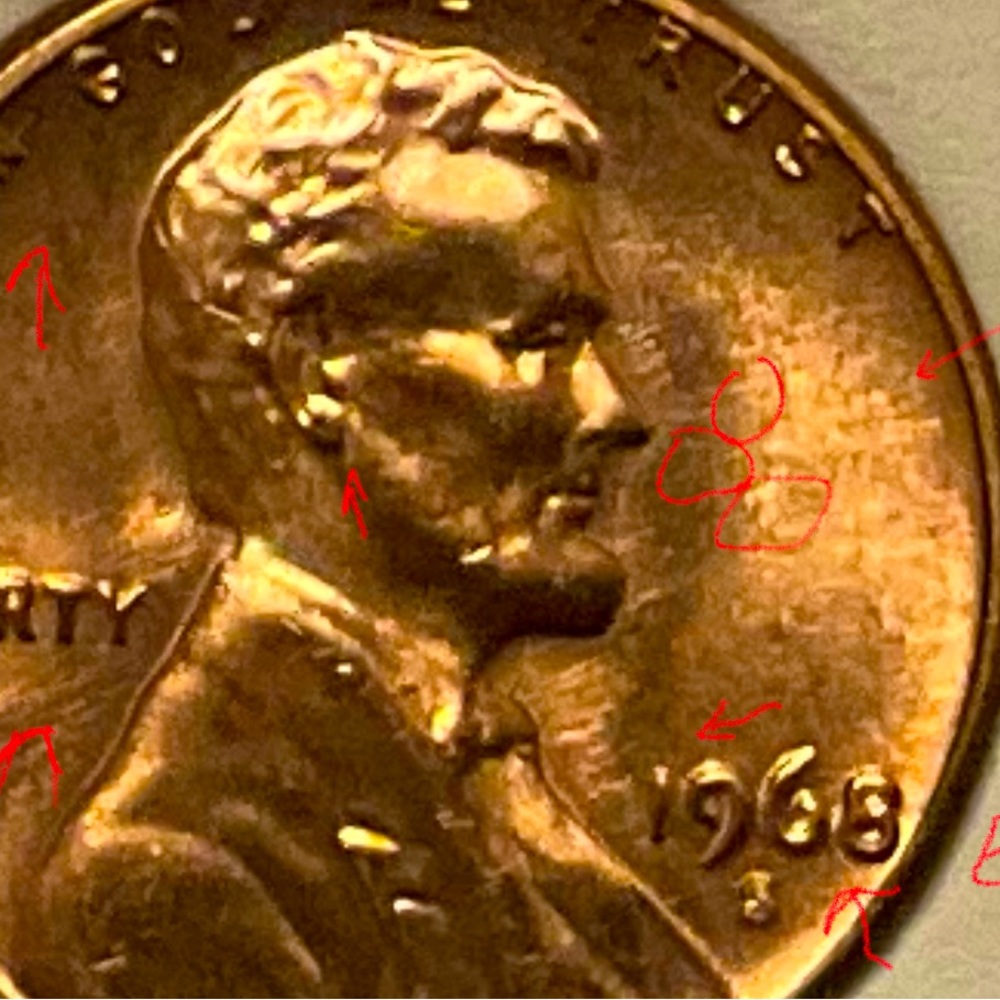 1968 S Lincoln Penny